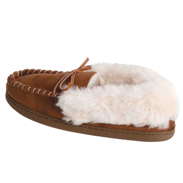 Ladies Fur Loafers Slipper
