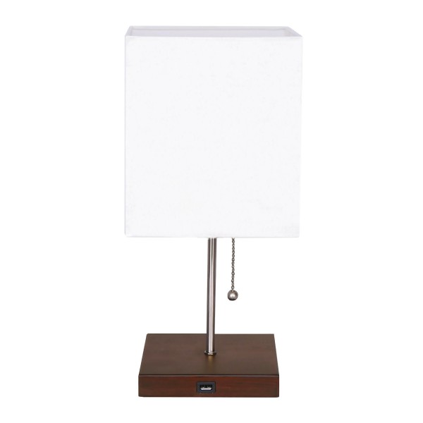 Lampe de table avec base pour chargeur d'appareil