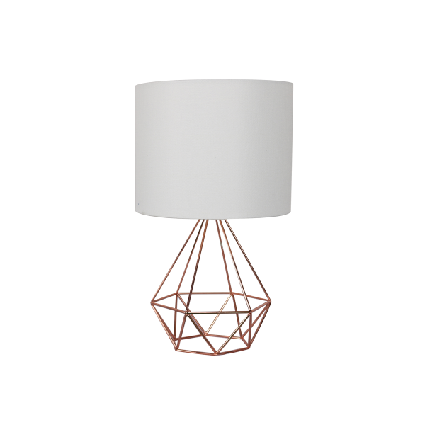LAUREN TAYLOR | Lampe de table sur socle en métal cuivré