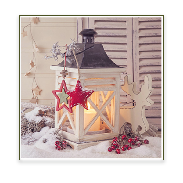 Xmas Canvas 45x45 Lantern Canvas