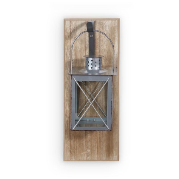 Lantern Wall Silver 36x15x18