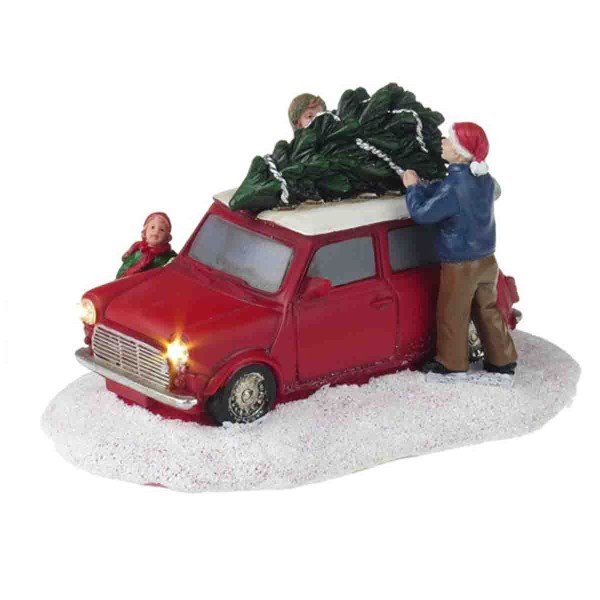 Lauren Taylor - Cravate pour l'arbre de Noël Mini Cooper Led