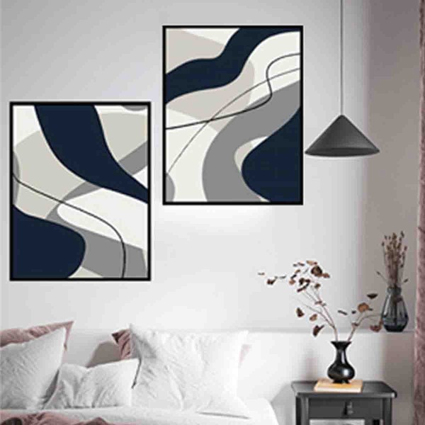 Lauren Taylor-2PK paper print 40x50 abstract asst wall art