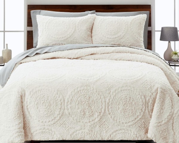 Lauren Taylor- PV Fur 3 PCS Comforter Set