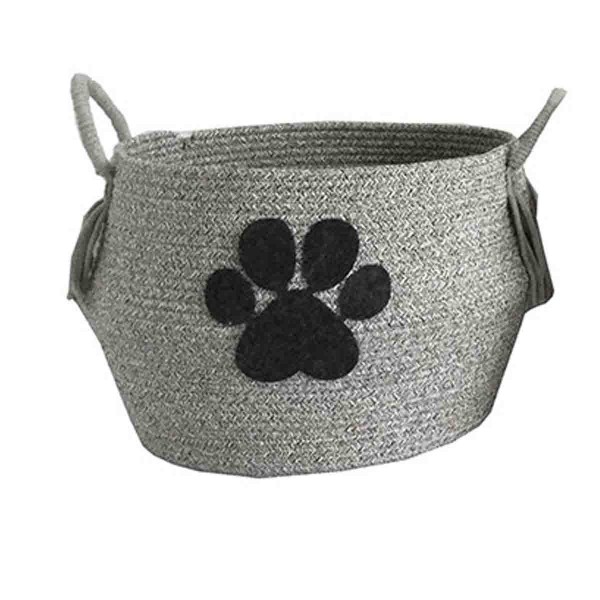 Lauren Taylor- Round Rope Basket with Pet Applique