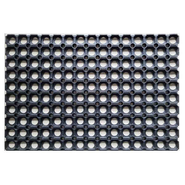 LAUREN TAYLOR- RUBBER HOLLOW MAT BLACK