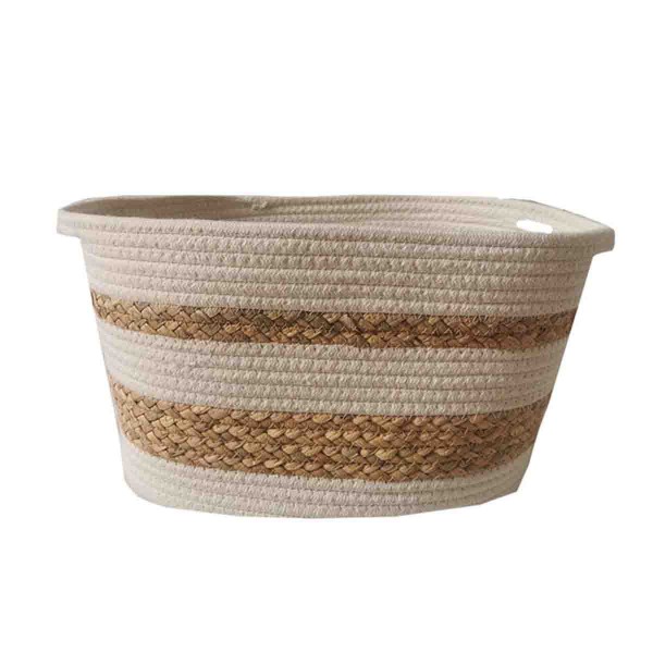 Lauren Taylor-Rectangle 2 Tone Rope Basket