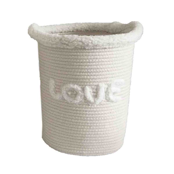 Lauren Taylor-Round Rope Baskets with SherpaTrim