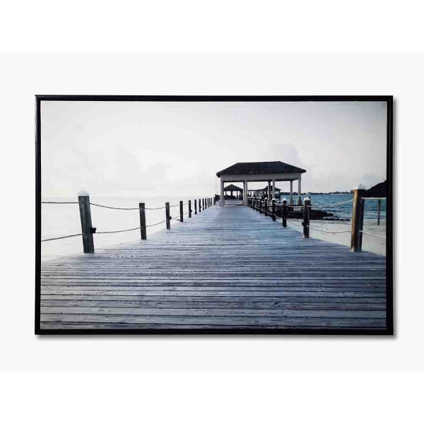 Canvas Print Lake Scene 60x90