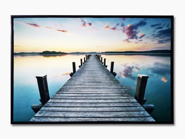 Canvas Print Lake Scene 60x90