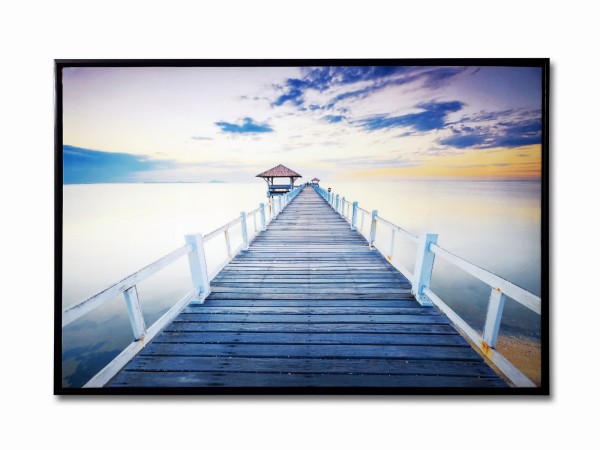 Canvas Print Lake Scene 60x90