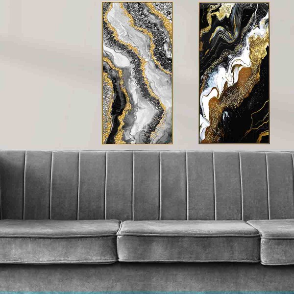 Toile abstraite 72x142x4.5