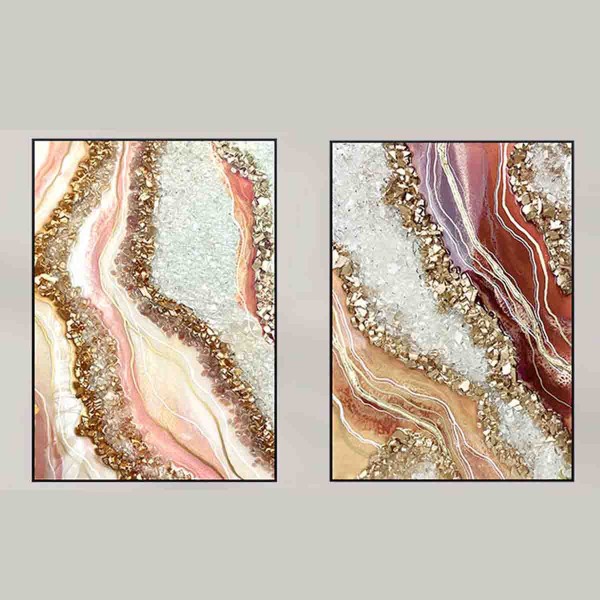 LAUREN TAYLOR - Abstract canvas printing 53X73X3.5CM
