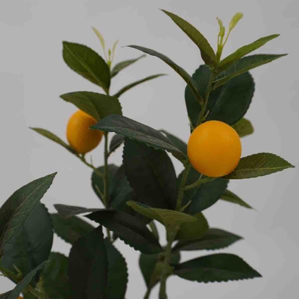 Lauren Taylor - Citronnier Artificiel dans un Pot en Osier