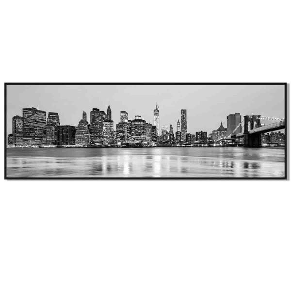 LAUREN TAYLOR - Toile vue de la ville 43X123X3.5cm