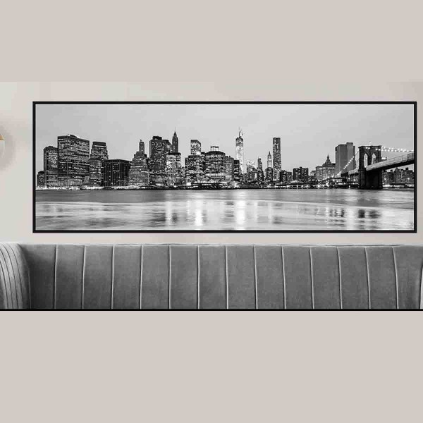 LAUREN TAYLOR - Toile vue de la ville 43X123X3.5cm