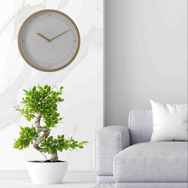 Lauren Taylor - Clock White/Beige