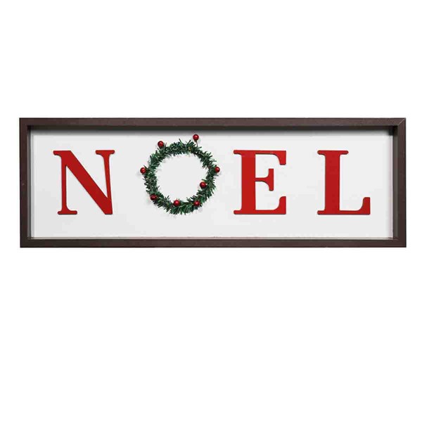 Lauren Taylor - Joyeux Noel sign with wreath
