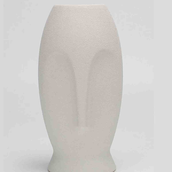 Lauren Taylor - Vase à facettes en céramique blanche