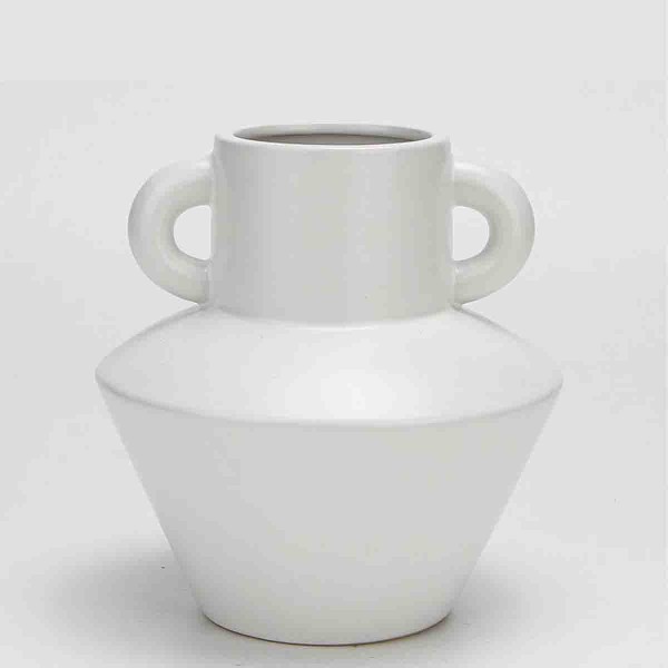Lauren Taylor - Vase en céramique blanche avec poignées