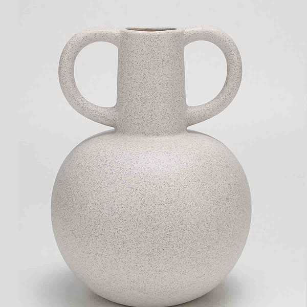 Lauren Taylor - Vase en céramique blanche avec poignées 23cm