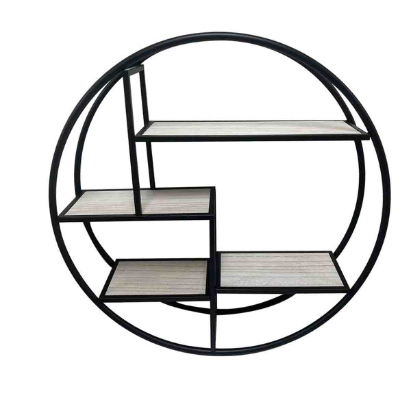 Lauren Taylor - wood round wall shelf 60x14cm