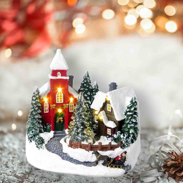 Lauren Taylor - XMAS CHURCH TURNING TREE MUSICAL LED