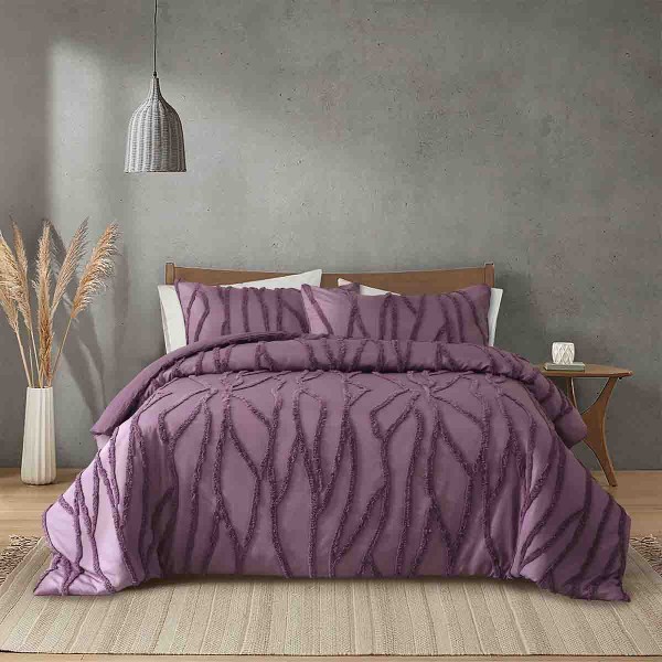 Lauren Taylor -NAYA Jacquard 3 PCS Duvet Cover Set