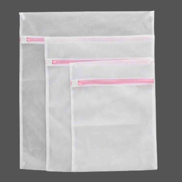 Lauren Taylor 3PC Set Laundry Washing Bag Mesh with Zipper