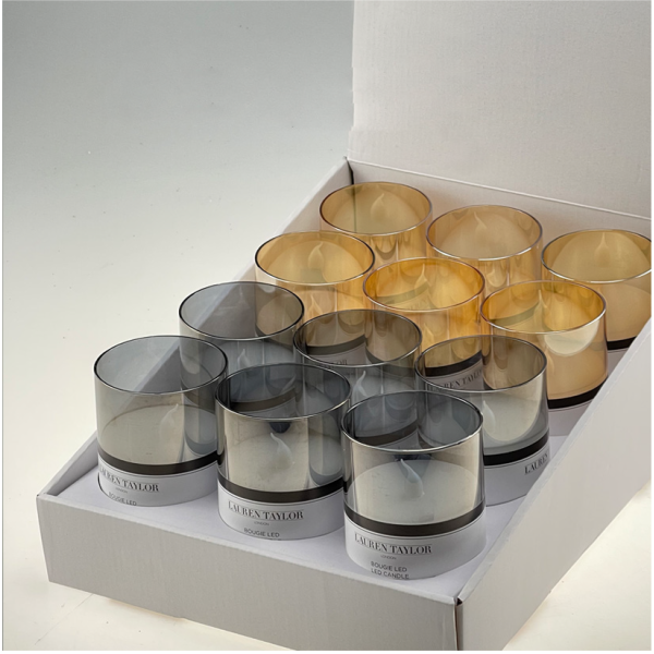Bougie Verre LED