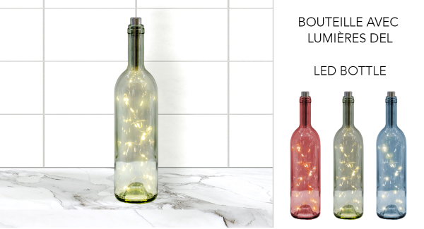 Bouteille à led