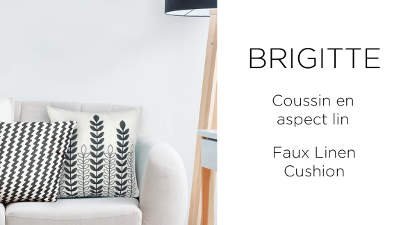 Lauren Taylor - Coussin en faux lin BRIGITTE