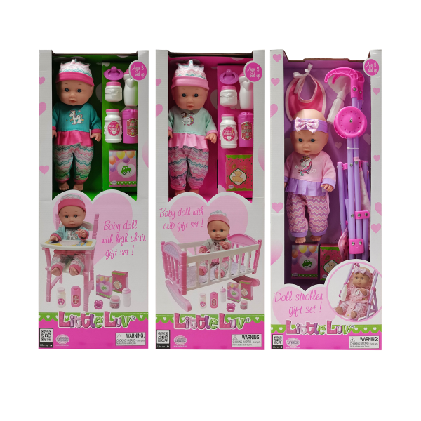 12in LIttle Luv Stroller /crib/high Chair
