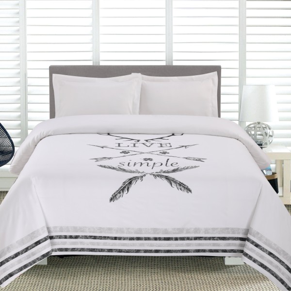 Live Simple - 3 Piece Duvet Cover Set - Magasins Hart | Hart Stores