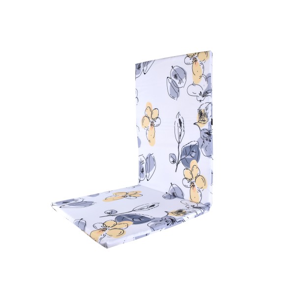 Bloom | Coussin de chaise à dossier haut imprimé pour l'extérieur| 42 x 17