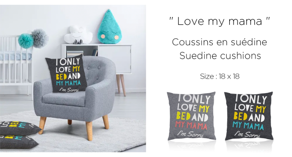 LAUREN TAYLOR - Coussin Love my mama