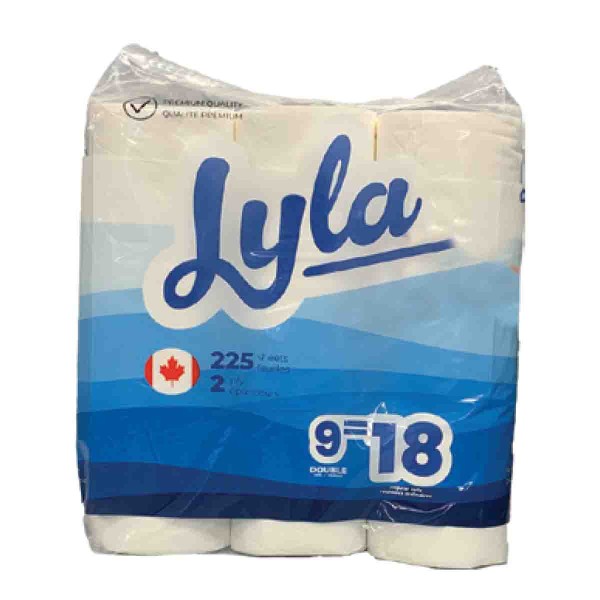 LYLA 9 DOUBLE ROLL TOILET PAPER