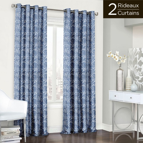 Madrid - Set of 2 Printed Blackout Grommet Top Panels - 54