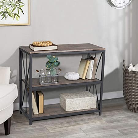 Maeve - Table console à 3 niveaux avec cadre en métal