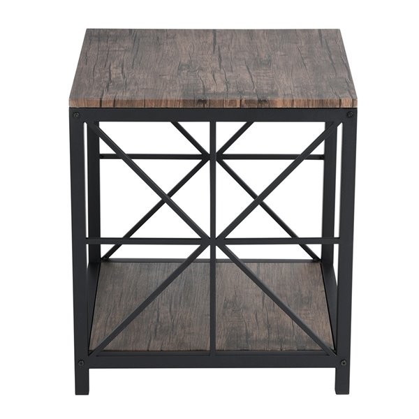 Maeve - Table de bout avec structure en métal