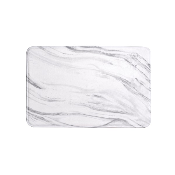 Elonar - Marble 1.2cm Memory Bath Mat