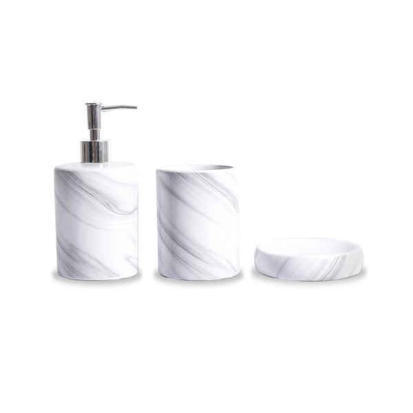 Elonar - Marble 3 Pcs Ceramic