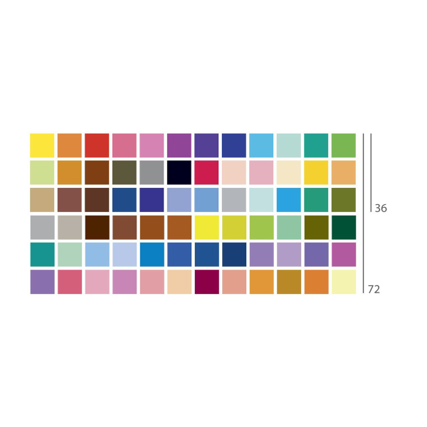 36 Double Ended Felt Markers