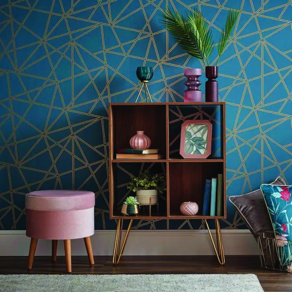 Atelier Du Nord - Velvet Storage Ottoman With Wood Legs