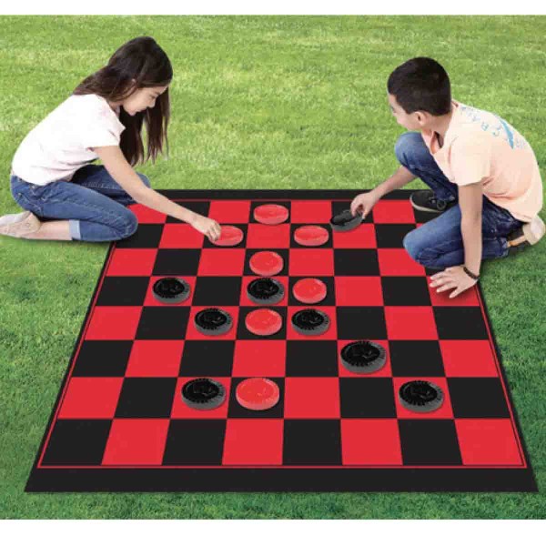 OUTDOOR GIANT CHEQUERS MAT 26 pieces