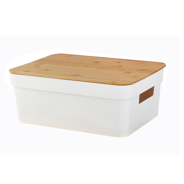 Medium Storage Box with Bamboo Lid | 14 x 10 x 5.5