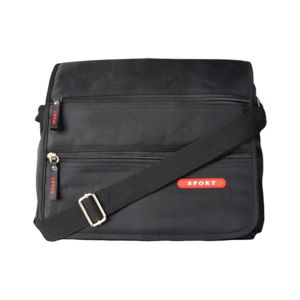 Messenger Bag - Black & Red - Magasins Hart | Hart Stores