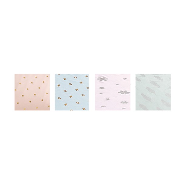 Sheet Set Metallic Print Microfiber