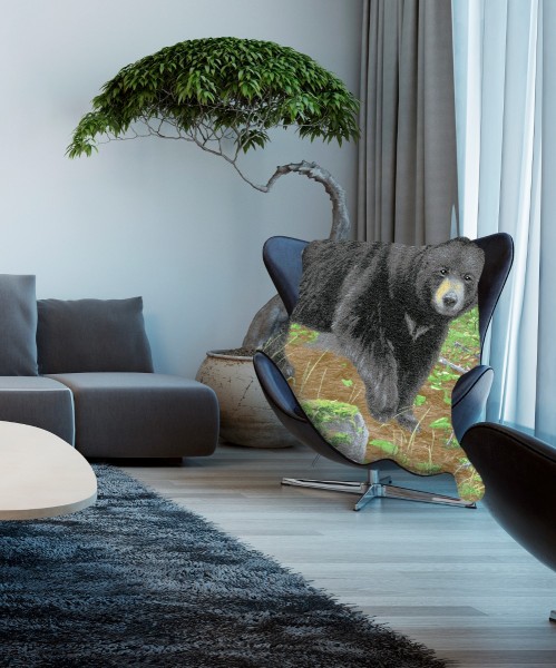 Animal Mink Throw