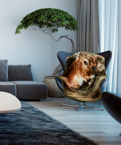 Animal Mink Throw